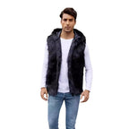 Herren Modische Kunstfell-Weste R&B