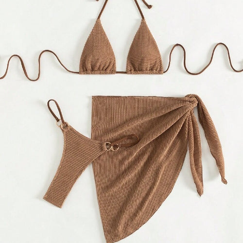 Damen Triangel-Bikini mit Wickelrock R&B