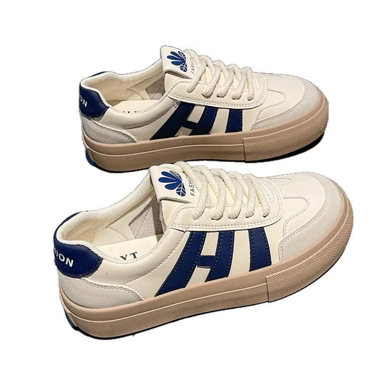 Damen Modische Plateau-Sneaker mit atmungsaktiver Oberfläche und rutschfester Sohle R&B