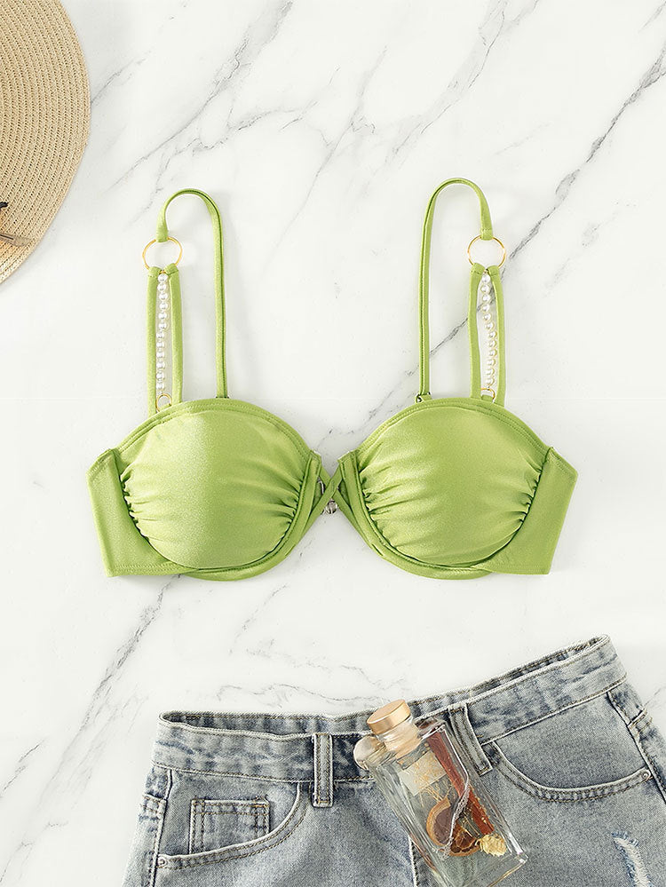 Damen Bikinioberteil mit eleganten Perlendetails R&B