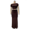 Damen Elegantes und figurbetontes Jumpsuit-Kleid mit asymmetrischem Design R&B