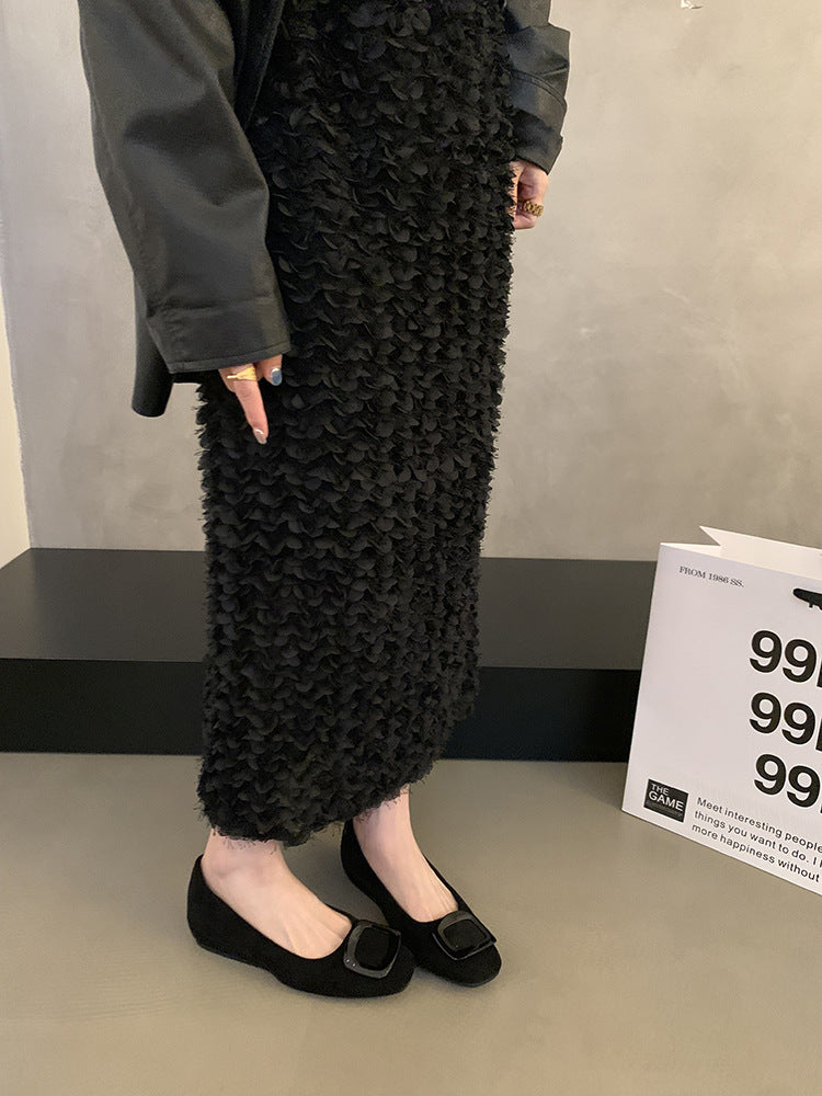 Damen elegante Ballerinas mit modischem Schleifenakzent und komfortabler Innensohle R&B