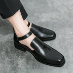 Damen Elegante Lederschuhe mit praktischem Schnallenverschluss R&B