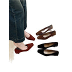 Damen elegante Ballerinas aus feinem Veloursleder R&B