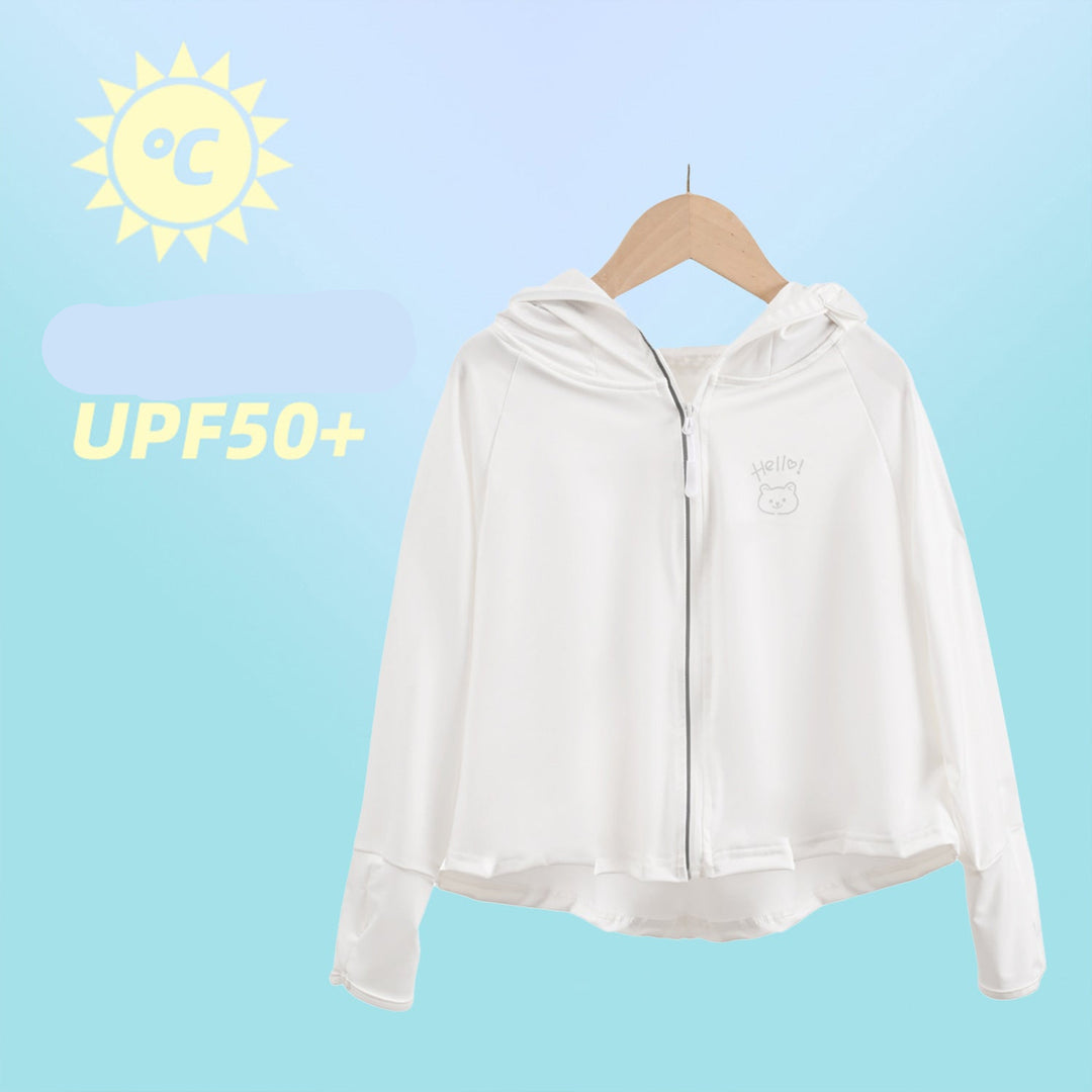 Damen sportliche UV-Schutzjacke mit Kapuze R&B