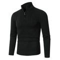 Herren Strickpullover mit modernem Zopfmuster und hohem Stehkragen R&B
