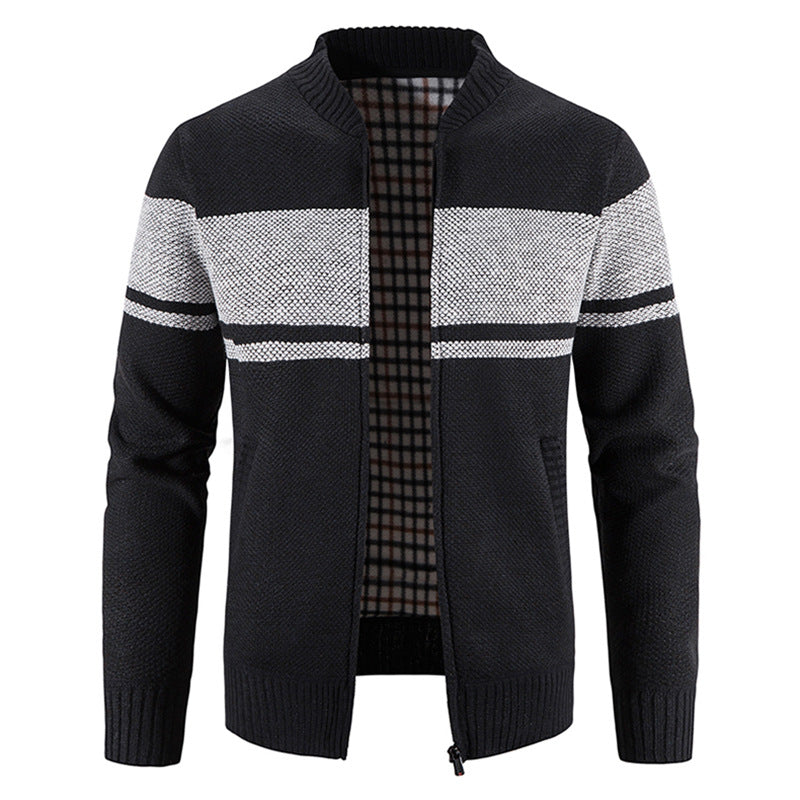Herren modische Strickjacke mit strukturiertem Design R&B