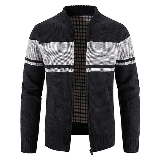 Herren modische Strickjacke mit strukturiertem Design R&B