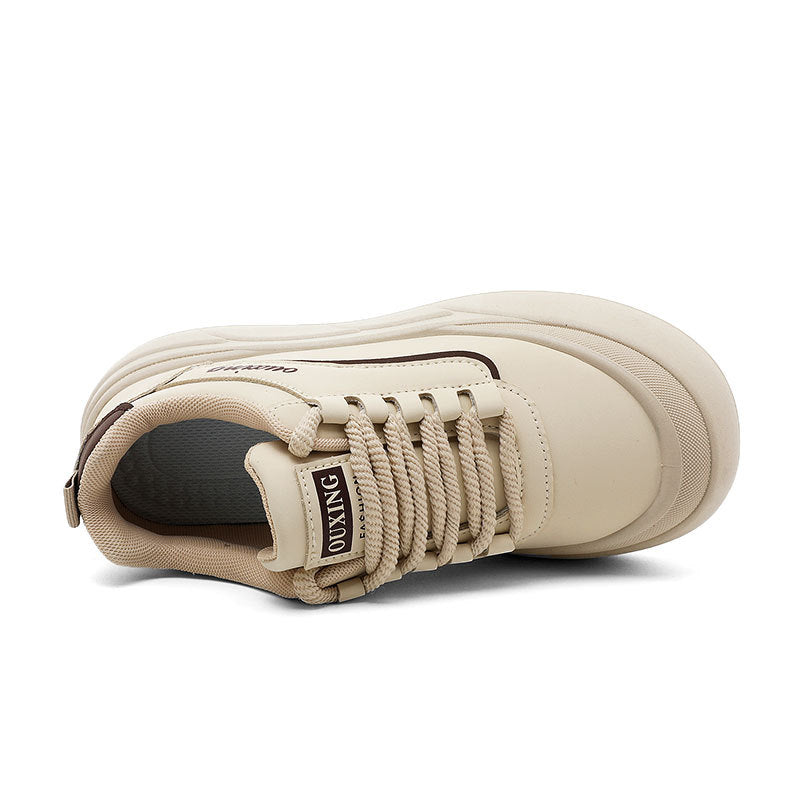 Damen Trendige Plateau Sneakers mit bequemer Dämpfung R&B