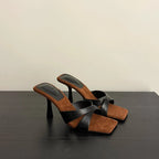 Damen elegante Sling-Pumps mit überkreuztem Riemendesign und hohen Absatz R&B