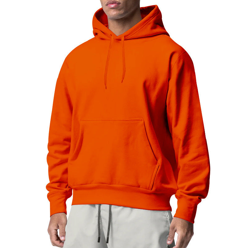 Herren Kapuzenpullover aus komfortablem Sweatstoff mit praktischer Kängurutasche R&B