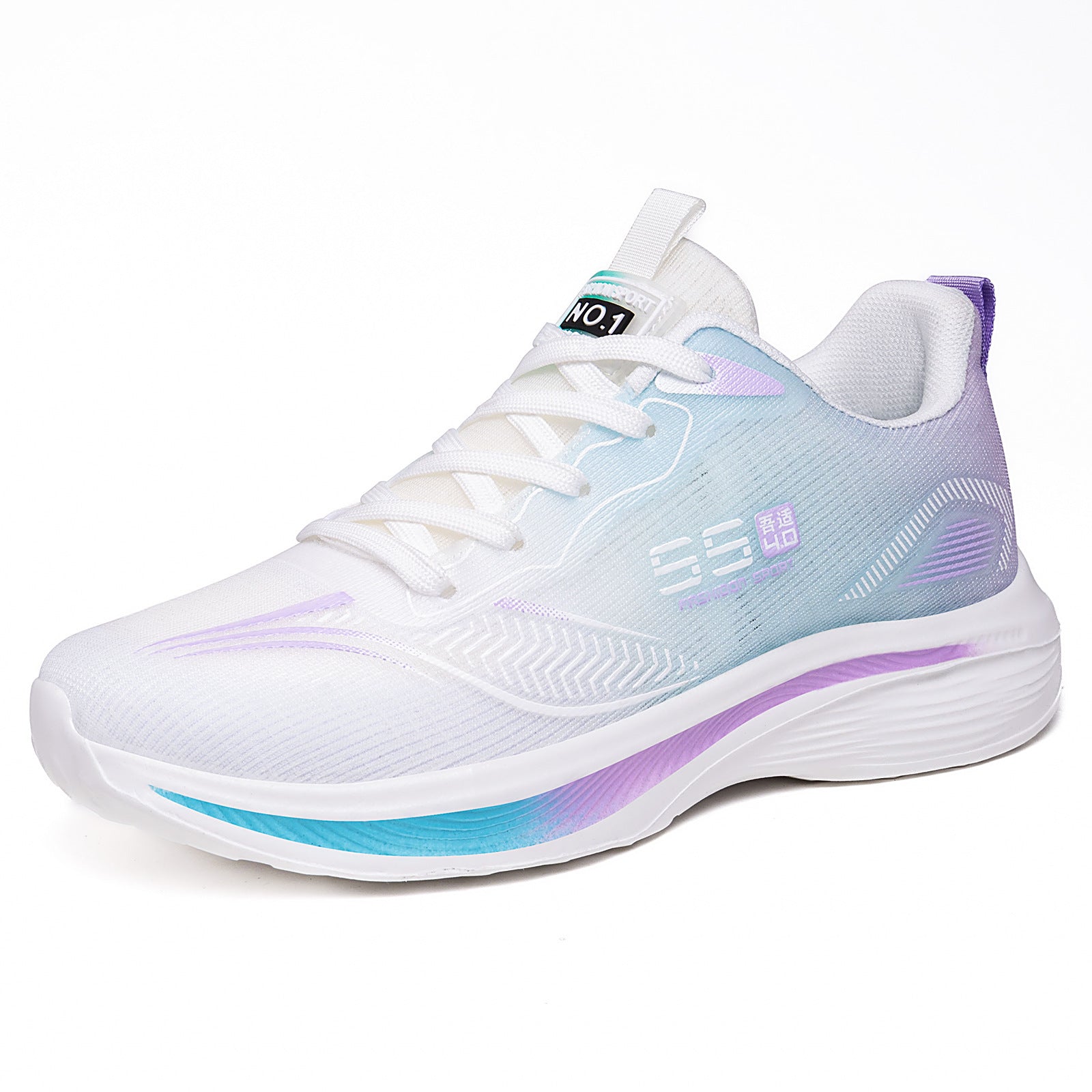 Damen Sportliche Lauf-Sneaker mit atmungsaktiver Mesh-Konstruktion und stoßdämpfendem Fußbett R&B