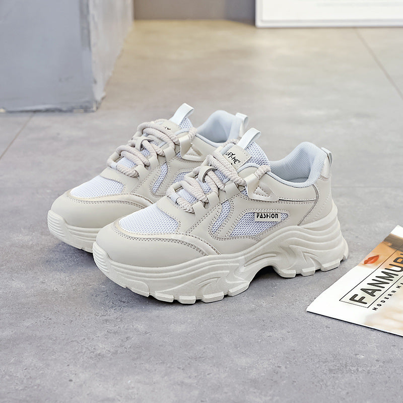Damen Chunky Sneakers mit atmungsaktivem Mesh-Einsatz und dämpfender Sohle R&B