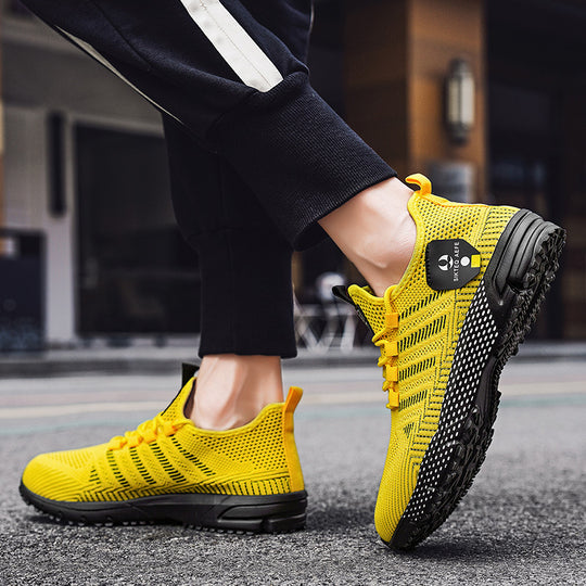 Damen Sportliche Netzsneaker mit flexibler Sohle und atmungsaktiver Struktur R&B