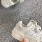 Damen Sneakers mit elegantem Rüschen-Design und gepolsterter Sohle R&B