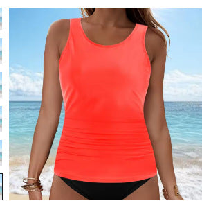 Damen Tankini-Oberteil mit Raffung R&B