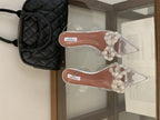 Damen Transparente High Heels mit funkelndem Schleifen-Detail R&B
