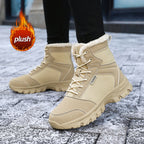 Damen gefütterte Winterstiefel mit rutschfester Profilsohle und komfortablem Innenfutter