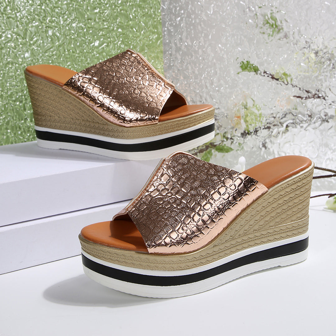 Damen Keil Sandalen R&B