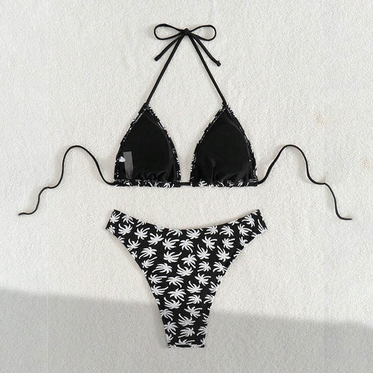 Damen Triangel-Bikini mit floralem Print R&B