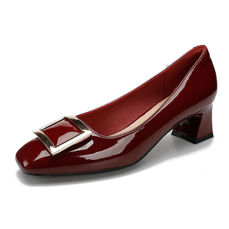 Damen elegante Pumps mit modischem Schnallen-Detail