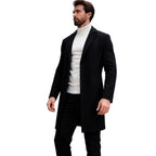 Herren eleganter Wollmantel R&B