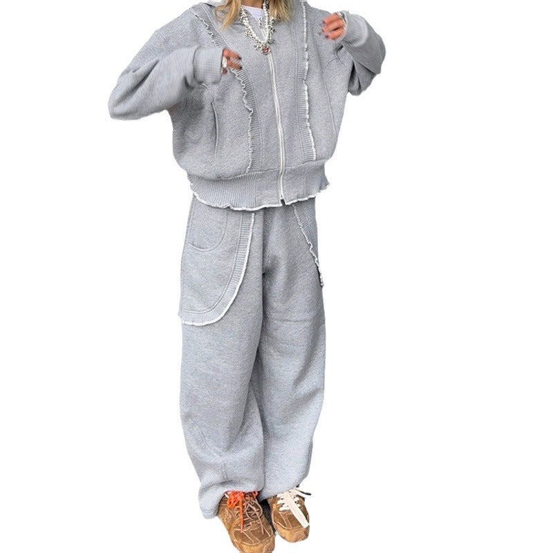 Damen Komfortable Loungehosen mit Rüschendetails R&B