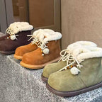 Damen Kuschelige Winterboots mit weichem Kunstfellkragen R&B