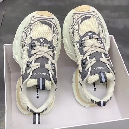 Damen Sportliche Sneakers mit atmungsaktiver Mesh-Oberfläche und stabiler Sohle R&B