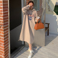 Damen Hoodie-Kleid mit lässigem Schnitt und stylischem Grafikdruck