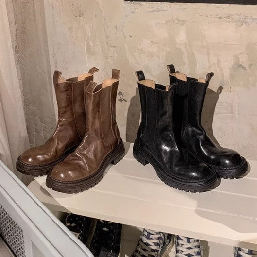 Damen Chelsea Boots mit ergonomischem Fußbett und griffiger Sohle