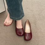 Damen Komfortable Ballerinas mit elegantem, glänzendem Obermaterial