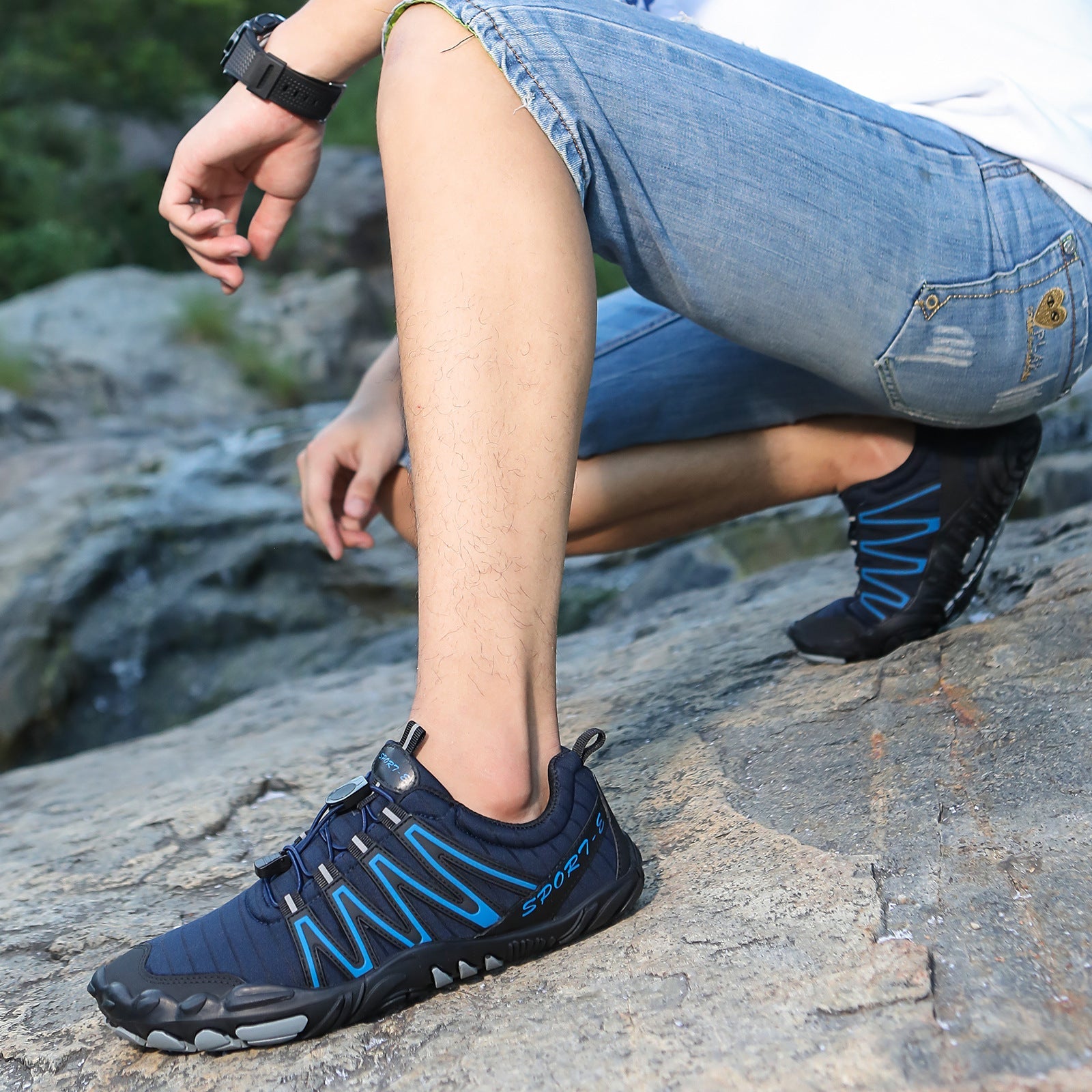 Damen Sportliche Outdoor-Schuhe mit rutschfester Sohle und atmungsaktivem Obermaterial R&B