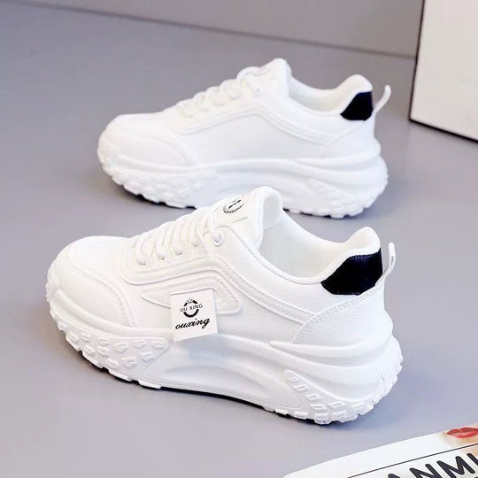 Damen modische Chunky-Sneaker mit dämpfender Sohle und rutschfester Laufsohle R&B