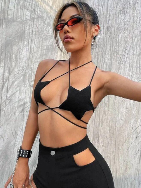 Damen Geflochtenes Bikini-Top mit innovativem Schnitt R&B