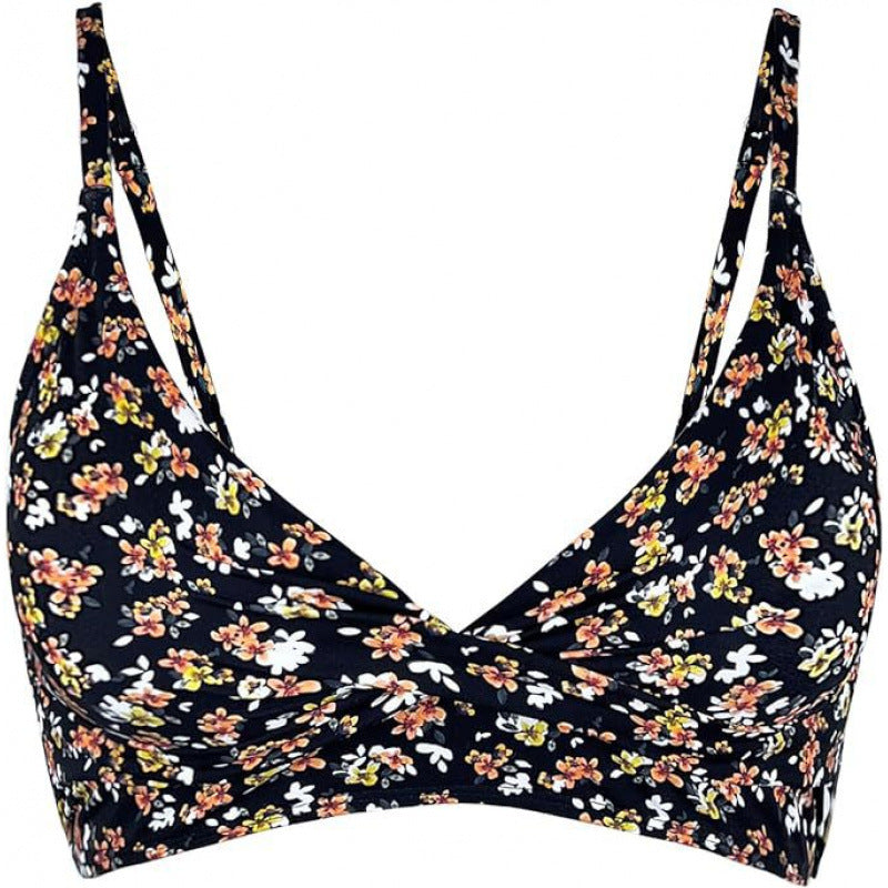 Damen Sportliches Bikini-Oberteil mit Wickel-Design R&B