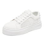 Damen modische Platform Sneakers mit atmungsaktiver Oberflächenstruktur und bequemem Fußbett R&B