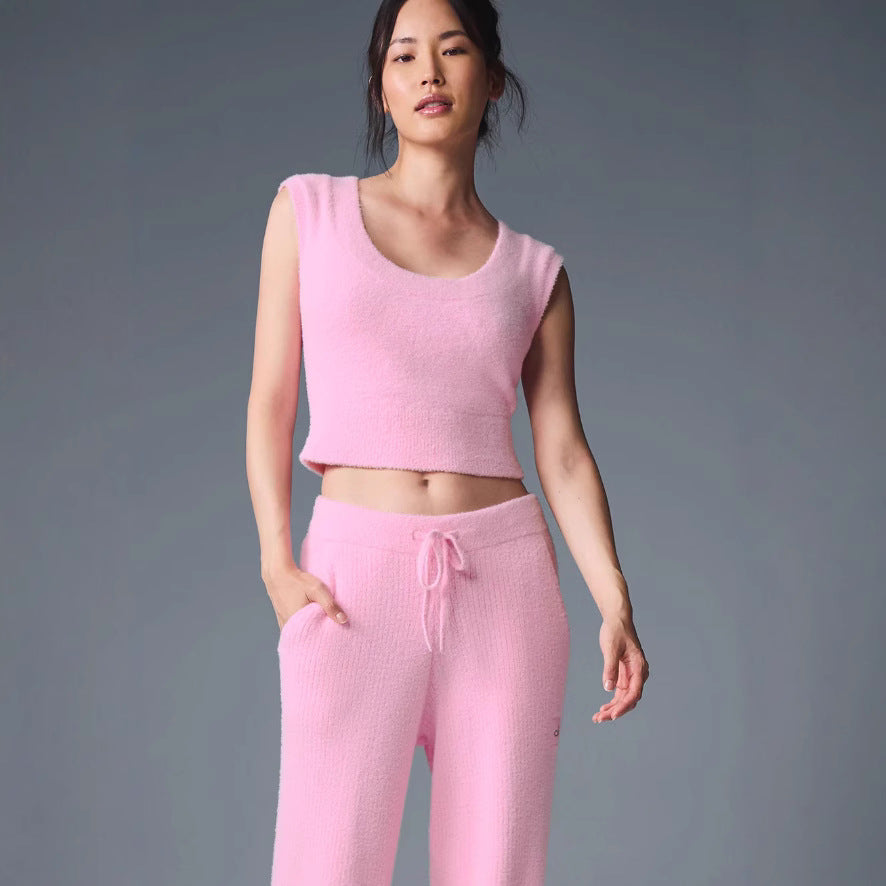 Damen ärmelloses Stricktop mit stylishen Details R&B