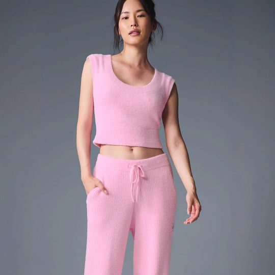 Damen ärmelloses Stricktop mit stylishen Details R&B