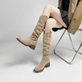 Damen Trendige Overknee Stiefel mit elegantem Blockabsatz R&B