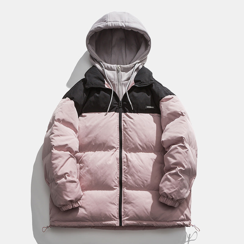 Herren Winterjacke mit abnehmbarer Kapuze und wärmeisolierender Fütterung R&B