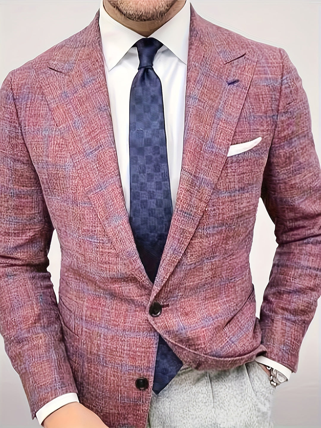 Herren modischer kariert Blazer R&B