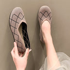 Damen leichte und atmungsaktive Ballerinas aus flexiblem GewR&Be R&B