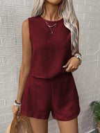 Damen Komfortables Set aus Top und Shorts R&B