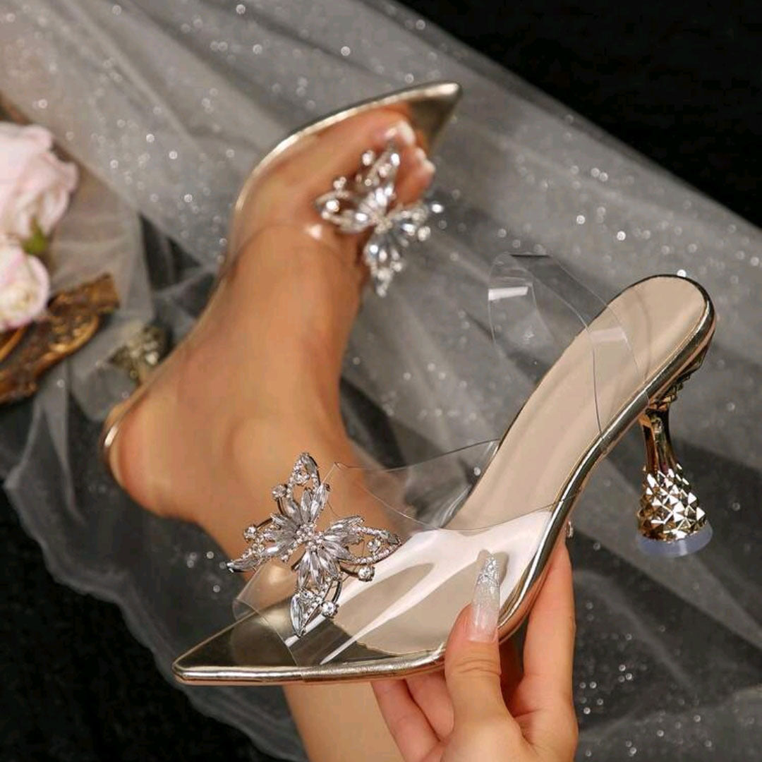 Damen Glänzende Sandalen R&B