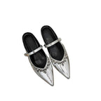 Damen elegante Slingback-Pumps mit funkelndem Strass R&B