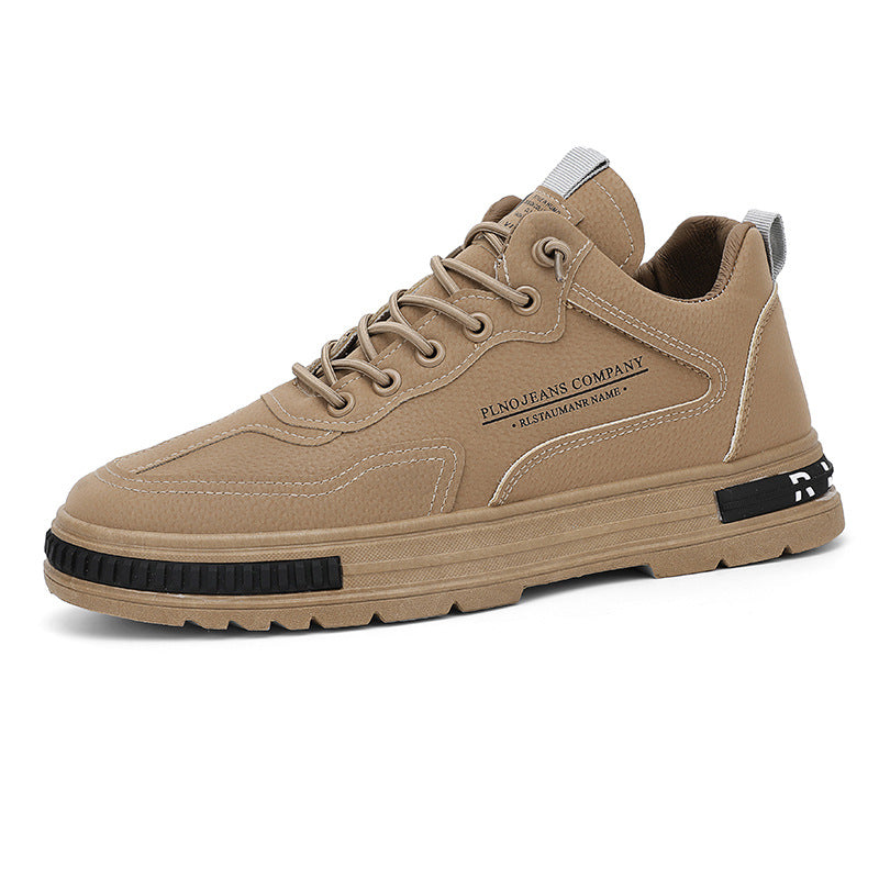 Herren Modische Leder Sneakers mit atmungsaktiver Konstruktion R&B