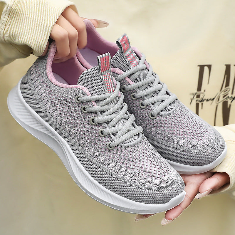 Damen Atmungsaktive und leichte Sneakers mit flexiblem Mesh-Obermaterial R&B