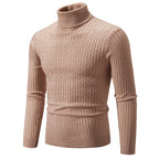 Herren stilvoller Rollkragenpullover aus feinem Strick R&B