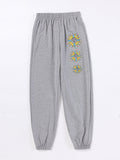 Damen Freizeithose mit buntem Grafikdesign R&B